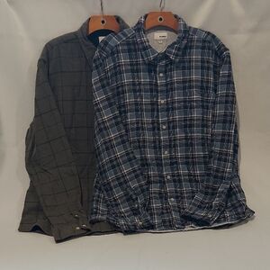 Sonoma Blue and Green Casual Button Down Shirts